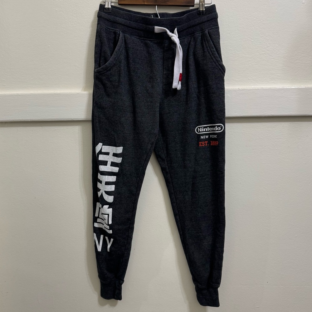 Nintendo New York Kanji Japanese Jogger Pants (S)